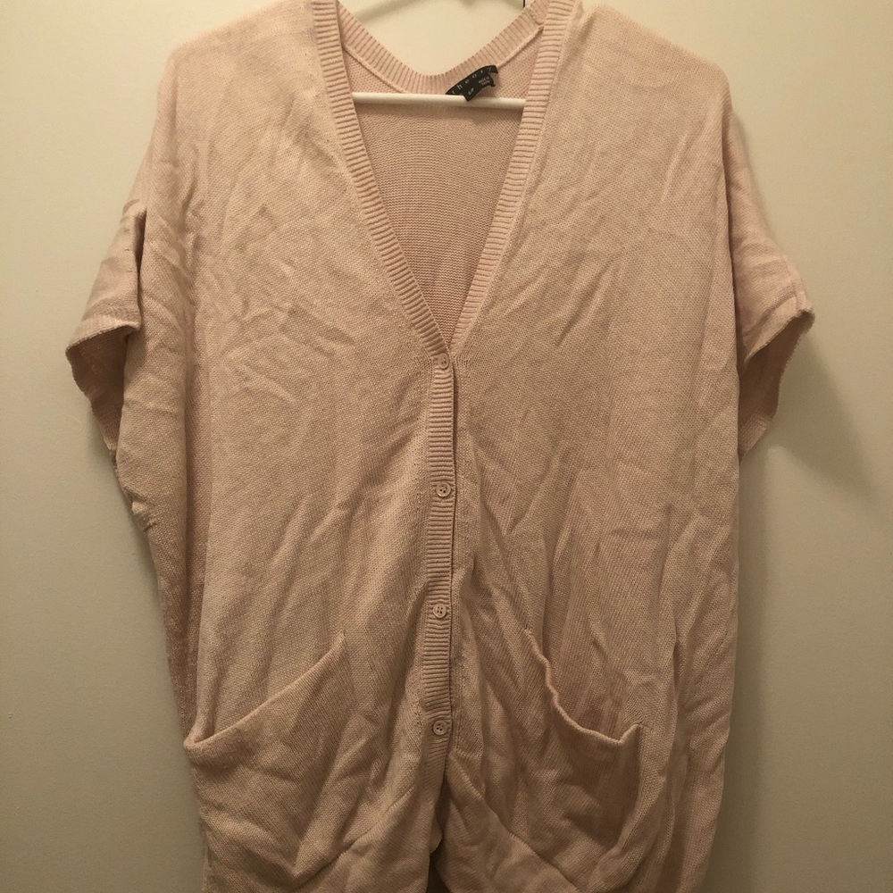 theory pink sweater xs